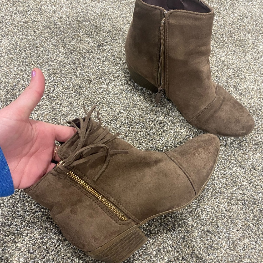 Tan booties - Picture 2 of 4